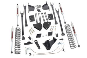 Ford F-250 Super Duty Suspension Lift Kit - Rough Country - 6 Inch Lift Kit | 4 Link | OVLD | M1 | Rough Country Nitrogen-Charged N3 Shock Absorbers - '15-'16 Ford F-250 Super Duty Suspension Lift Kit - Rough Country - 6 Inch Lift Kit | 4 Link | OVLD | M1 | Rough Country Nitrogen-Charged N3 Shock Absorbers - '15-'16
